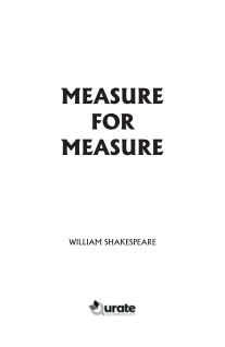 Measure for Measure