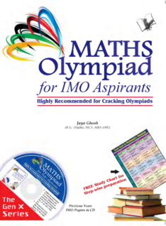 Mathematics Olympiad For Imo Aspirants (With Online Content on Dropbox)