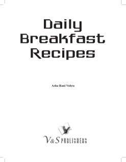 Daily Breakfast Recipes