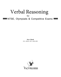 Verbal Reasoning