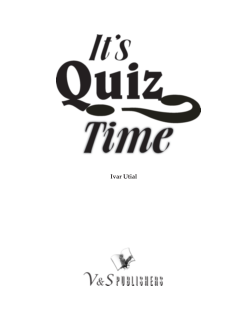 It’s Quiz Time