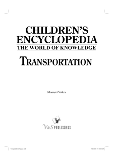 Children's Encyclopedia - Transportation