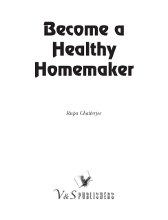 Become a Healthy Homemaker