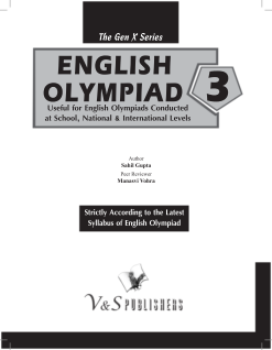 International English Olympiad - Class 3 (With OMR Sheets)