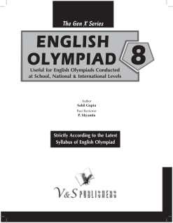 International English Olympiad - Class 8(With OMR Sheets)