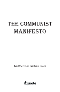 The Communist Manifesto