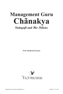 Management Guru Chanakya